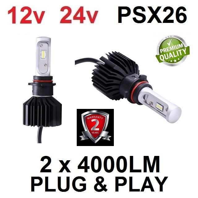PSX26 - H28W SET LUMILED ZES chip 8000LM ATOM-series - SREDNJE-DUGO-MAGLENKU - PLUG&PLAY Beograd Zemun
